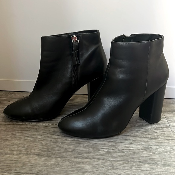 Saks Fifth Avenue Genuine Leather Booties - Picture 3 of 13